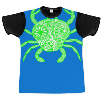 Mandala Crab Green And White Boy Graphic T-shirt | Artistshot