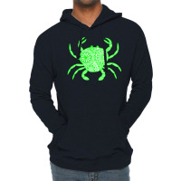 Mandala Crab Green And White Boy Lightweight Hoodie | Artistshot