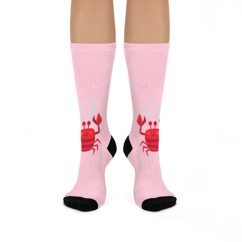 Smiling Crab Vintage Crew Socks | Artistshot