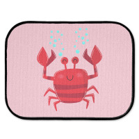 Smiling Crab Vintage Rear Car Mat | Artistshot