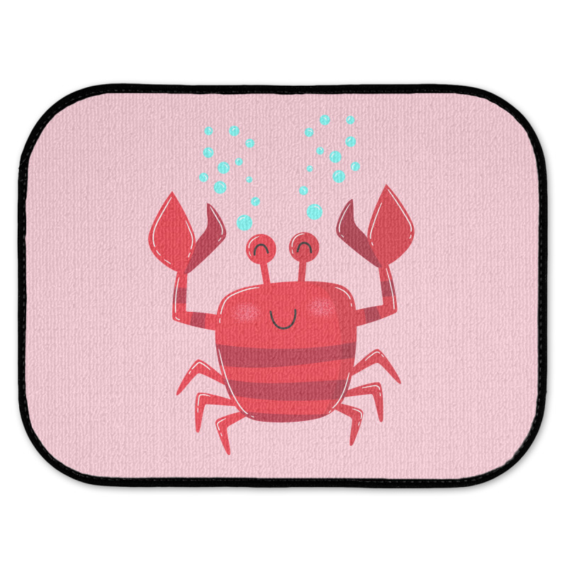 Smiling Crab Vintage Rear Car Mat | Artistshot