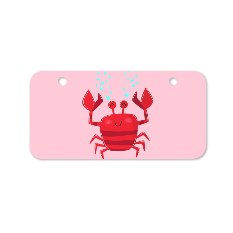 Smiling Crab Vintage Bicycle License Plate | Artistshot