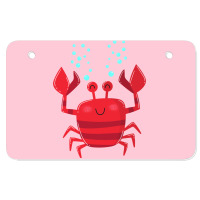 Smiling Crab Vintage Atv License Plate | Artistshot