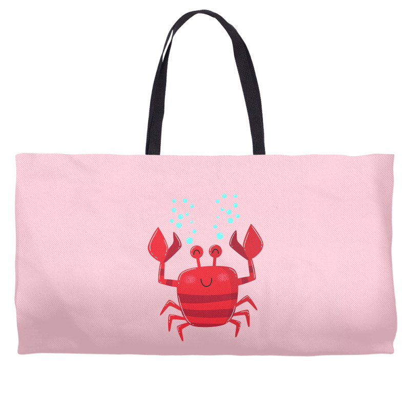 Smiling Crab Vintage Weekender Totes | Artistshot