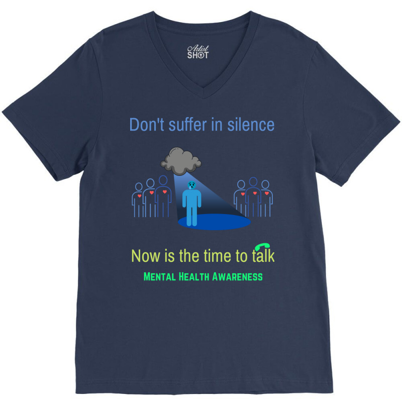 Dont Suffer In Silence Tumblr V-Neck Tee by domoajoedthb | Artistshot