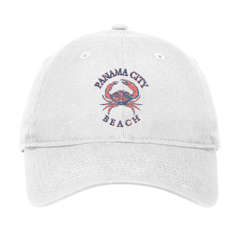 Panama City Beach Florida With Stone Crab On Wind Adjustable Cap by laciankaiserg | Artistshot