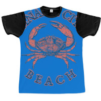 Panama City Beach Florida With Stone Crab On Wind Graphic T-shirt | Artistshot