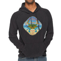 St Augustine Florida With Blue Crab On Beach Gift Vintage Hoodie | Artistshot