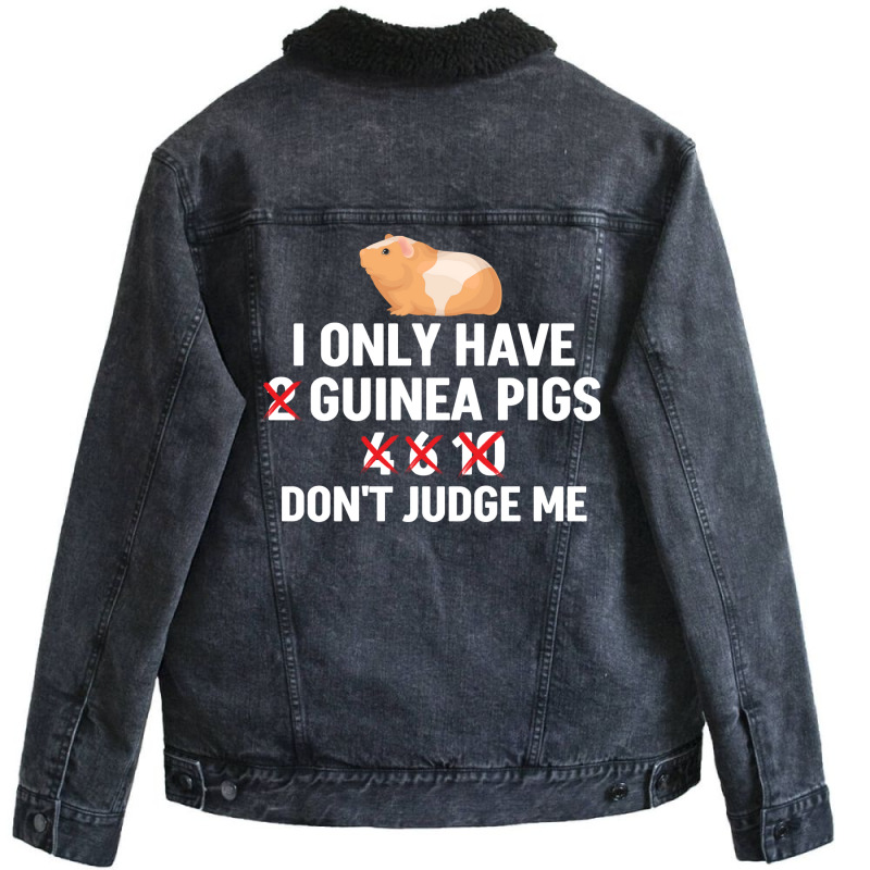 Funny Guinea Pig Owner Girl Music Unisex Sherpa-lined Denim Jacket | Artistshot