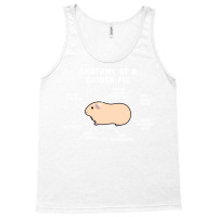 Anatomy Of A Guinea Pig Beige Cream White Text Hum Tank Top | Artistshot