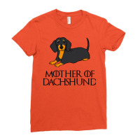 Mother Of Dachshund Black Tan Ladies Fitted T-shirt | Artistshot