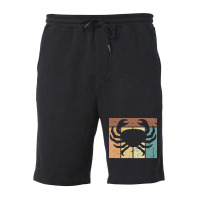 Vintage Crab Crabs Retro Crabbing Travel Fleece Short | Artistshot