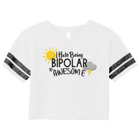 I Hate Being Bipolar Its Awesome 80s Scorecard Crop Tee | Artistshot