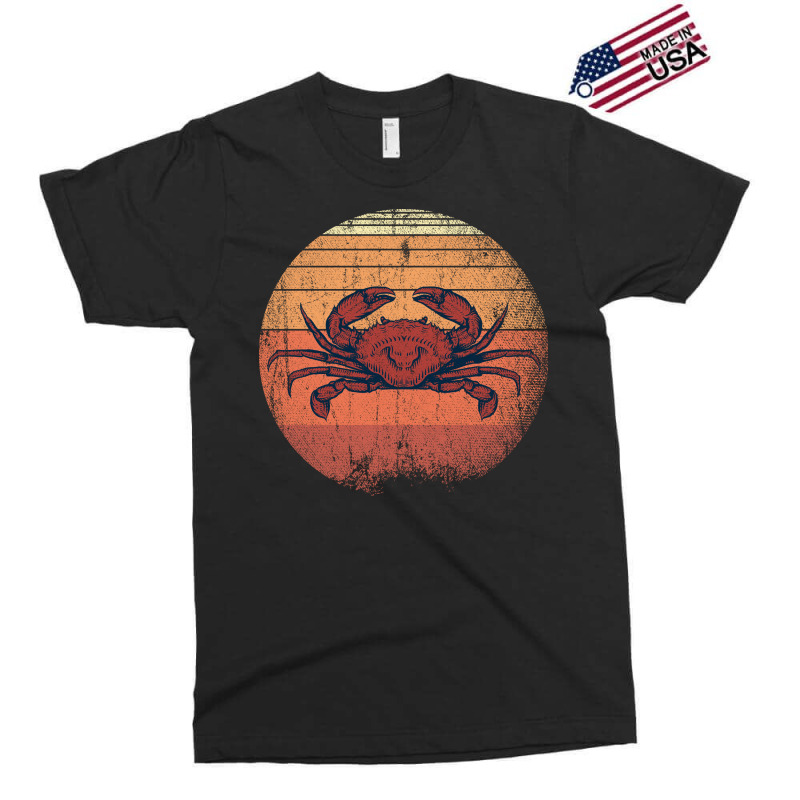 Sea Creature Retro Crab Quote Exclusive T-shirt | Artistshot