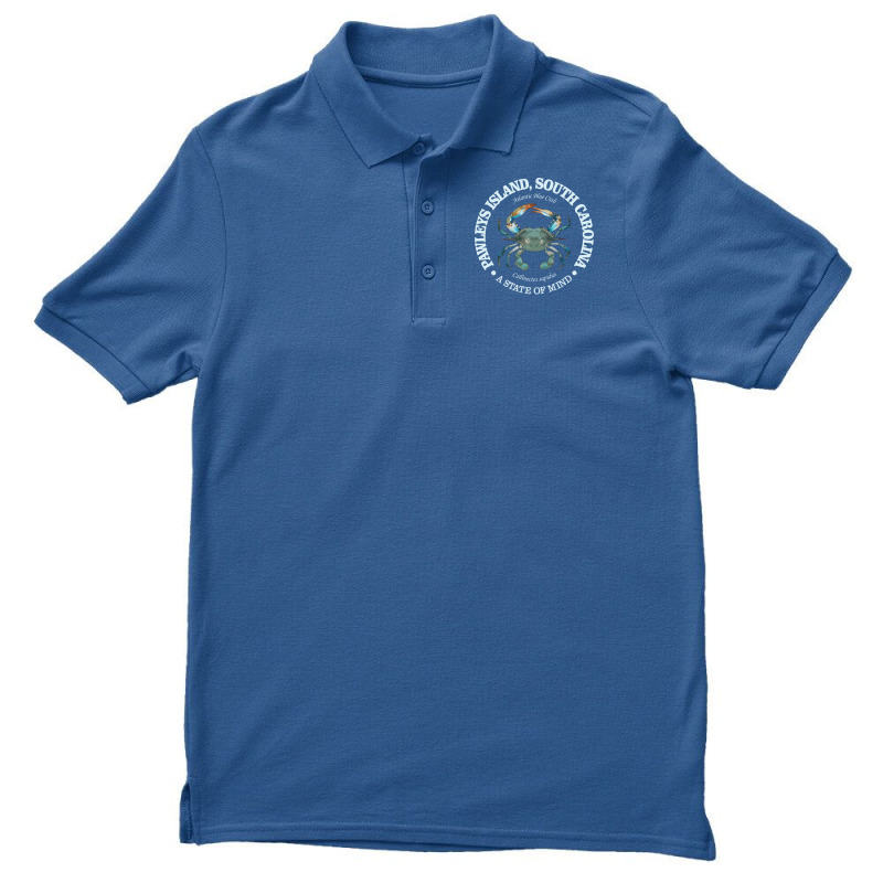 Pawleys Island Blue Crab Summer Men's Polo Shirt by lasliekokuuai | Artistshot