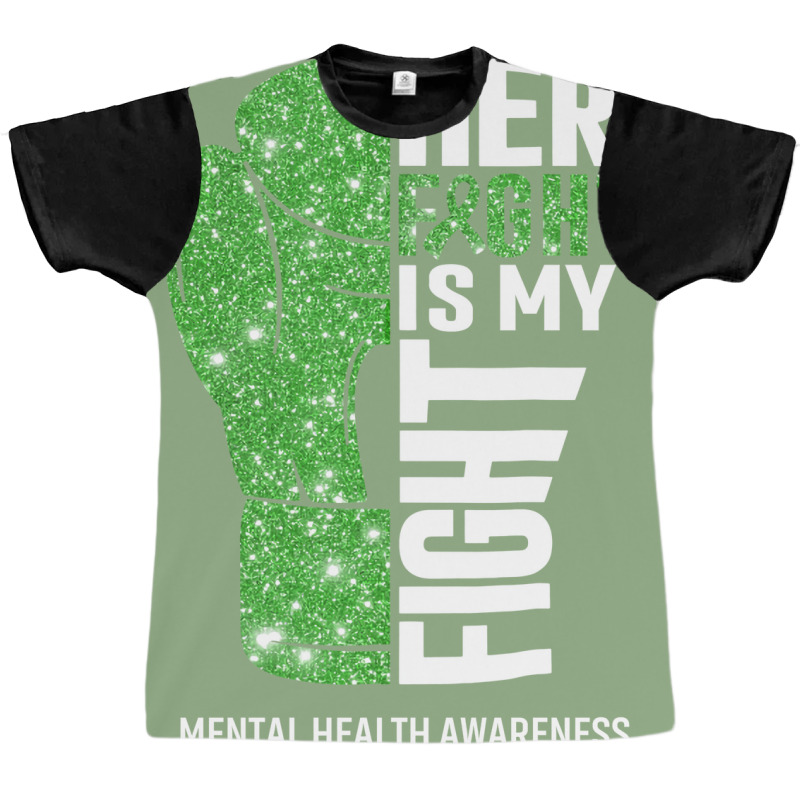 Her Fight Is My Fight Mental Health Awareness Boxi Graphic T-shirt by vupfiae | Artistshot