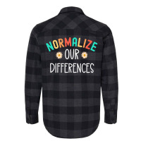 Normalize Our Differences Mental Health Matters Fl Flannel Shirt | Artistshot