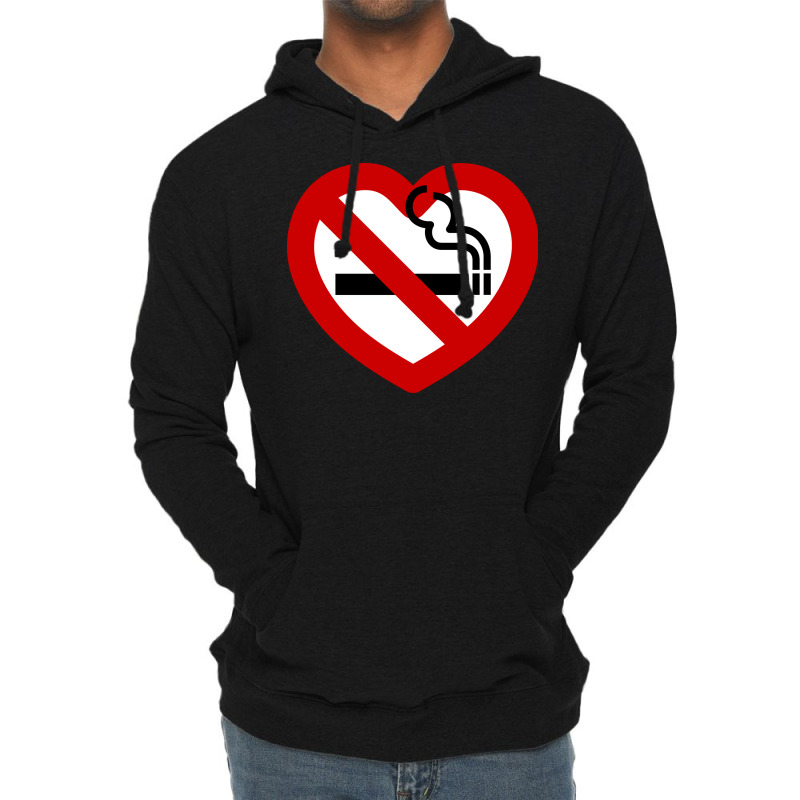 No Love For Smoking Sign Gift Lightweight Hoodie by bilakakassw0 | Artistshot