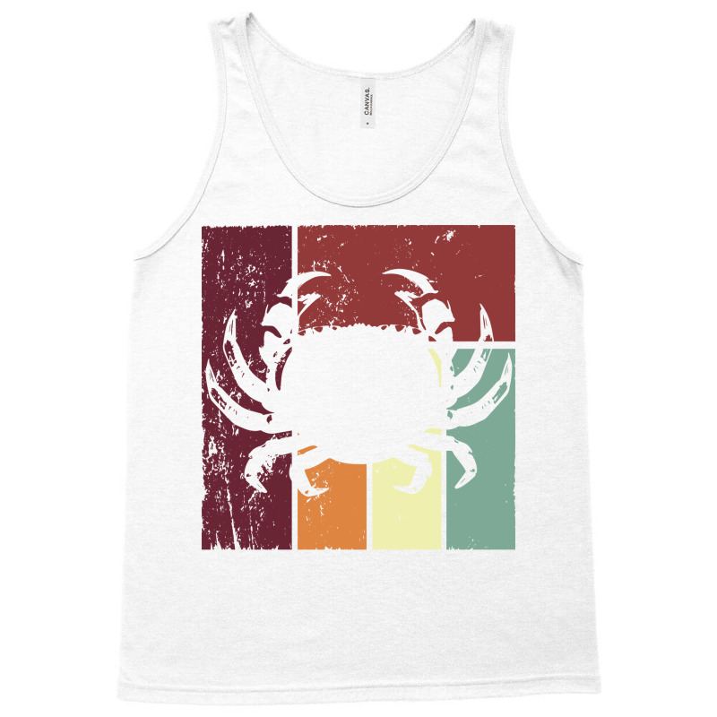 Vintage Crab Crabs Retro Crabbing Aesthetic Tank Top | Artistshot