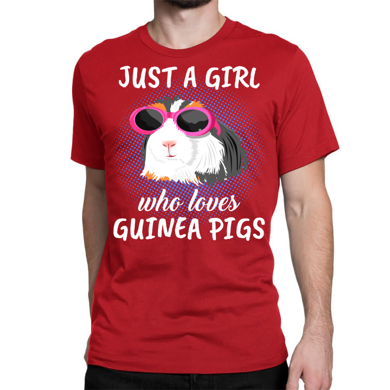 Just A Girl Who Loves Guinea Pigs Girl Green Classic T-shirt | Artistshot