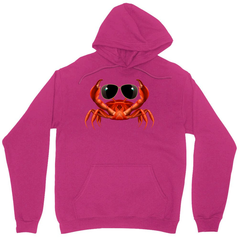 Cool Crab Red Unisex Hoodie | Artistshot