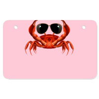 Cool Crab Red Atv License Plate | Artistshot