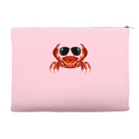 Cool Crab Red Accessory Pouches | Artistshot