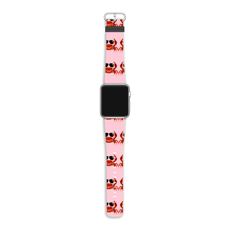 Cool Crab Red Apple Watch Band | Artistshot