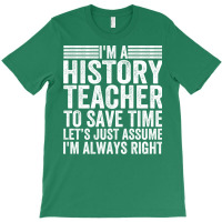 Awesome History Teacher Sayings Blue T-shirt | Artistshot