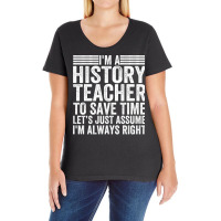 Awesome History Teacher Sayings Blue Ladies Curvy T-shirt | Artistshot