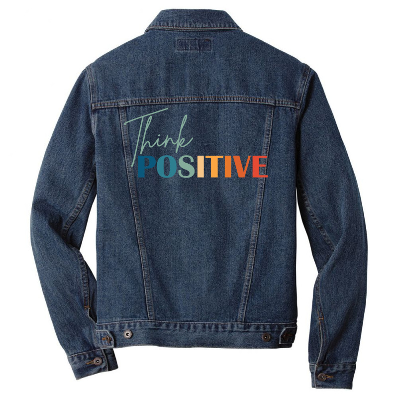 Think Positive Mental Health Matters Psychologist Men Denim Jacket | Artistshot