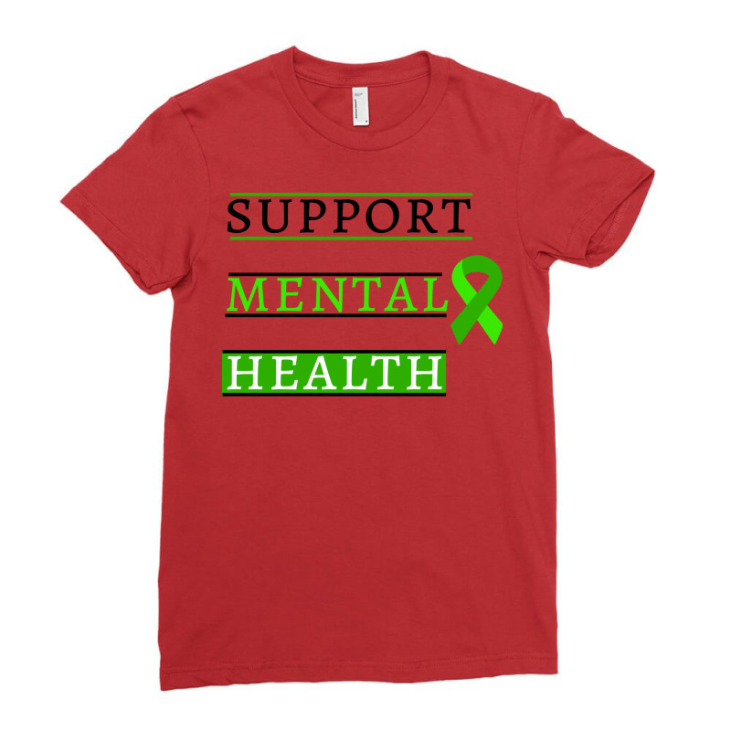 Support Mental Health Vintage Ladies Fitted T-Shirt by domoajoedthb | Artistshot