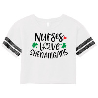 Nurse Love Blue Scorecard Crop Tee | Artistshot