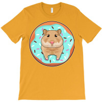 Hamster With Donut Red T-shirt | Artistshot