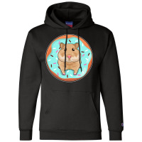 Hamster With Donut Red Champion Hoodie | Artistshot