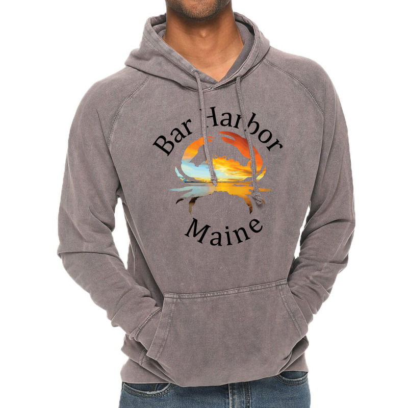 Bar Harbor Maine Humor Vintage Hoodie | Artistshot