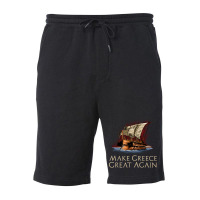 Ancient Greek Trireme Make Greece Great Again Al H Fleece Short | Artistshot