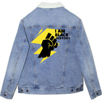 Black History I Am Black History Unisex Sherpa-lined Denim Jacket | Artistshot