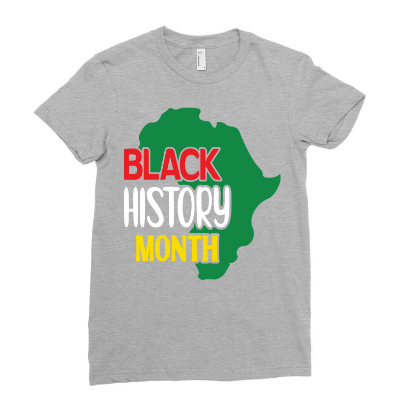 Black History Month Black Pride Distressed Design Ladies Fitted T-Shirt by siannecortao | Artistshot