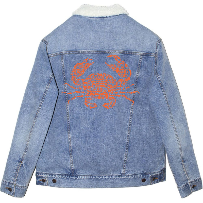 Dont Be Crab Funny Unisex Sherpa-lined Denim Jacket | Artistshot