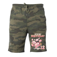 Cute Crab Its My 12th Birthday Funny Fleece Short | Artistshot