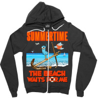 Summertime Travel Zipper Hoodie | Artistshot