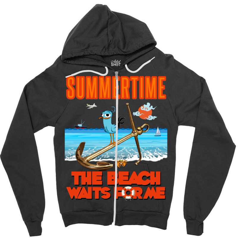 Summertime Travel Zipper Hoodie | Artistshot