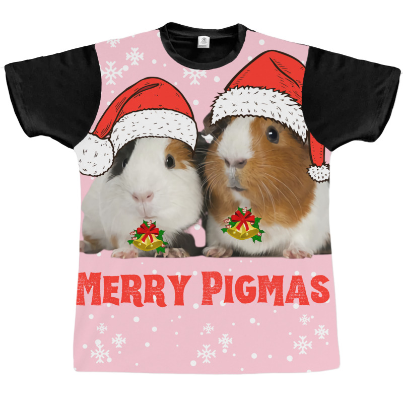 Funny Guinea Pig Merry Pigamas Christmas Tumblr Graphic T-shirt | Artistshot