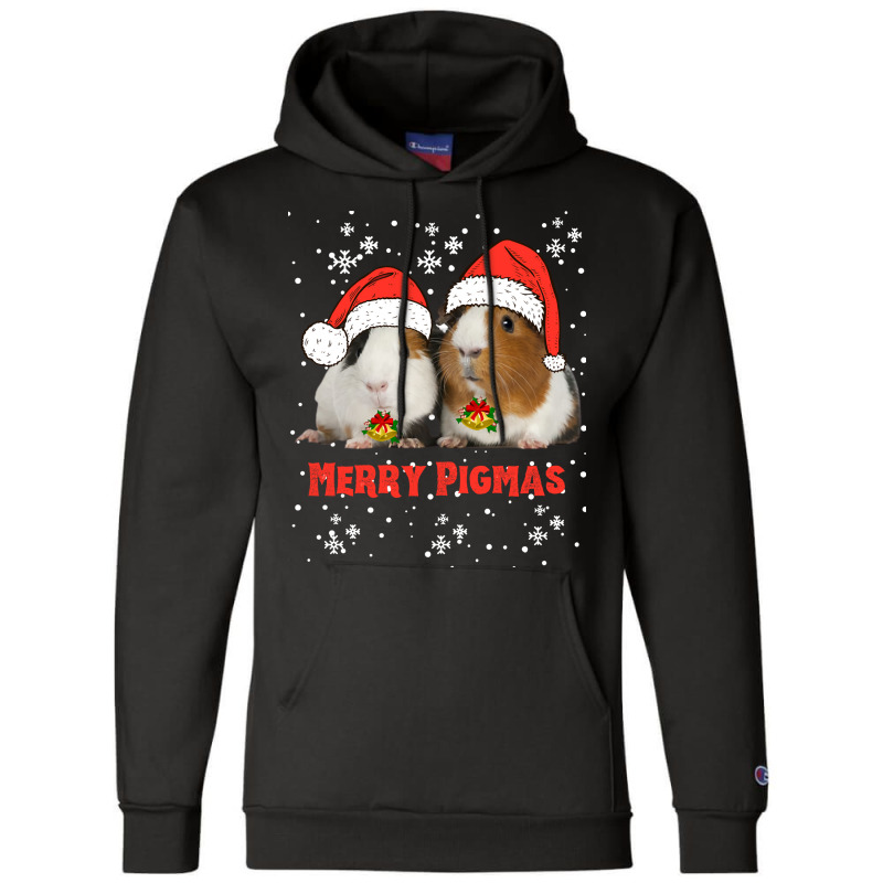 Funny Guinea Pig Merry Pigamas Christmas Tumblr Champion Hoodie | Artistshot