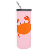 Cute Crab Art Stars Skinny Tumbler | Artistshot