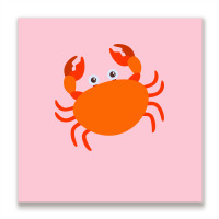 Cute Crab Art Stars Metal Print Square | Artistshot