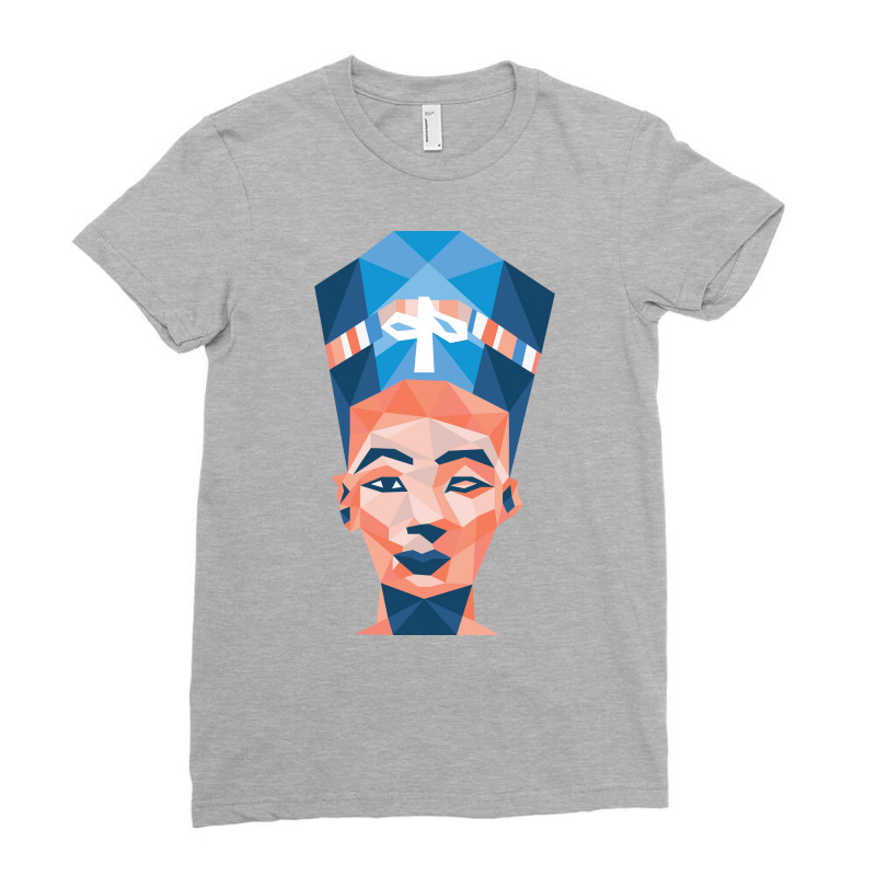 Geometric Nefertiti Travel Ladies Fitted T-Shirt by sajrulifaho | Artistshot