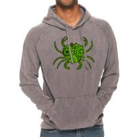 Mandala Crab Green And Black Travel Vintage Hoodie | Artistshot