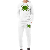 Mandala Crab Green And Black Travel Hoodie & Jogger Set | Artistshot